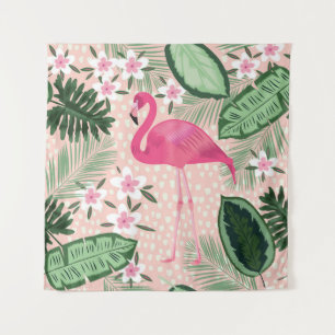 Tapete De Parede Flamingo, palmeiras, design de cozinha