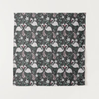 Flamingo sem soldadura, branco sobre fundo escuro