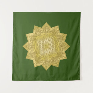 Tapete De Parede Flor Da Vida - Índia Mandala 4