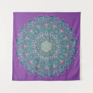 Tapete De Parede Flor da Vida - Mandala Estilo Índia 1