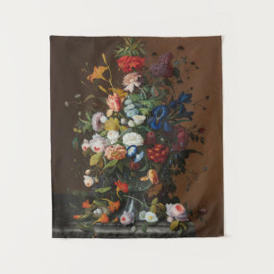 Tapete De Parede Flor e vida com o ninho de Bird Severin Roesen