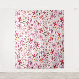 Tapete De Parede Flor Selvagem Flor Aquarela