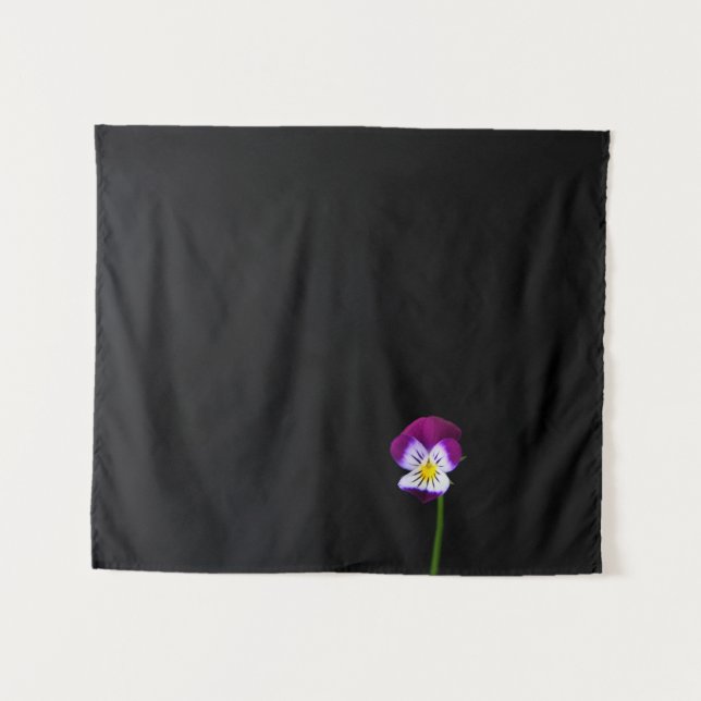 Tapete De Parede Flor violeta wtcnm (Frente (Horizontal))