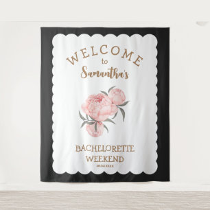 Tapete De Parede Floral Blush Dourado Girly Bachelorette