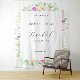 Tapete De Parede Floral Country Romântico Aquarela Pintado à Mão