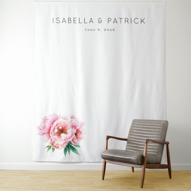 Tapete De Parede Floral Rosa Elegante (In Situ)