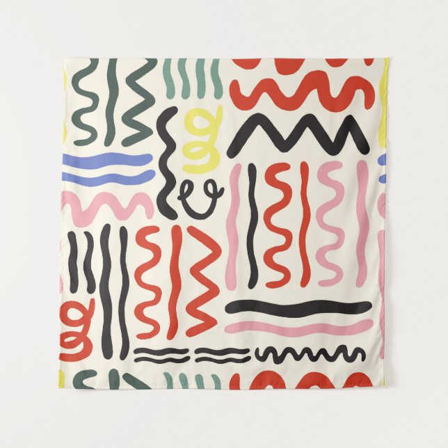 Tapete De Parede Floral Shawl: Ornament Paisley Quadrado (Frente)