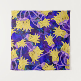 Tapete De Parede Flores amarelas: trabalho de arte de aquarela de f