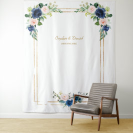 Tapete De Parede Flores Azul Rosa Florescem Fotografia Casamento