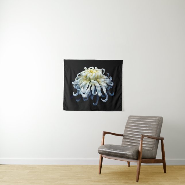 Tapete De Parede Flores | Crolisântemo branco (In Situ (Horizontal))