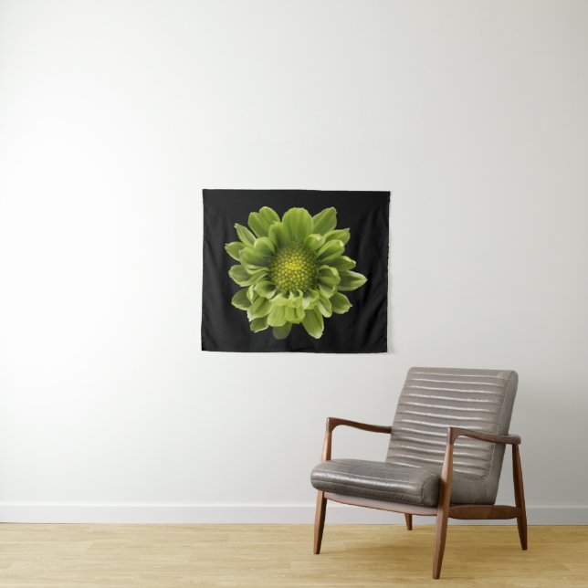 Tapete De Parede Flores | Crolisântemo Verde (In Situ (Horizontal))