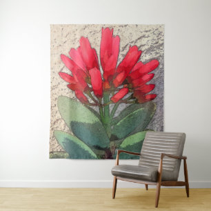 Tapete De Parede Flores de Agave Vermelha
