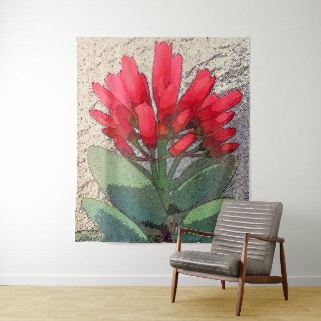 Tapete De Parede Flores de Agave Vermelha (In Situ)