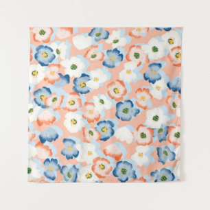 Tapete De Parede Flores de Aquarela: Padrão de Vintagem