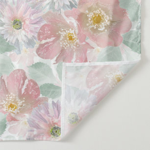 Tapete De Parede Flores delicadas de aquarela.