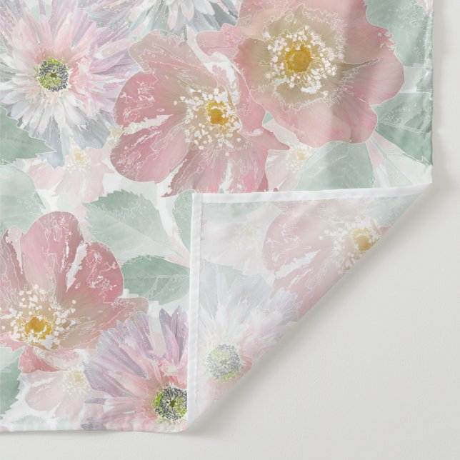 Tapete De Parede Flores delicadas de aquarela. (Detalhe)