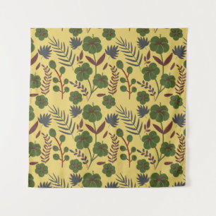 Tapete De Parede Flores e borboletas, sem costura, de tipo floral