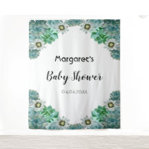 Flores e Chás de fraldas brancos de cactos