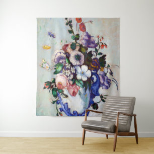 Tapete De Parede Flores em um Vaso Rococo, Paul Cezanne