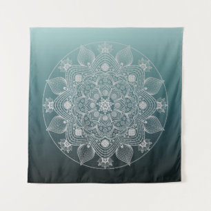 Tapete De Parede Flores, Folhas, Palácio Branco Mandala Floral no T