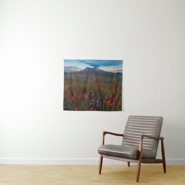 Tapete De Parede Flores | Pincel-da-índia (In Situ (Horizontal))