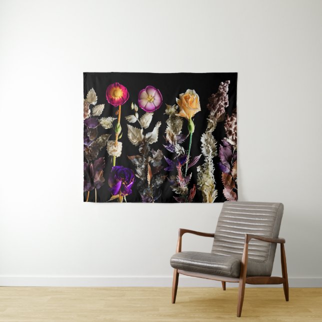 Tapete De Parede Flores Pressionadas 01 (In Situ (Horizontal))