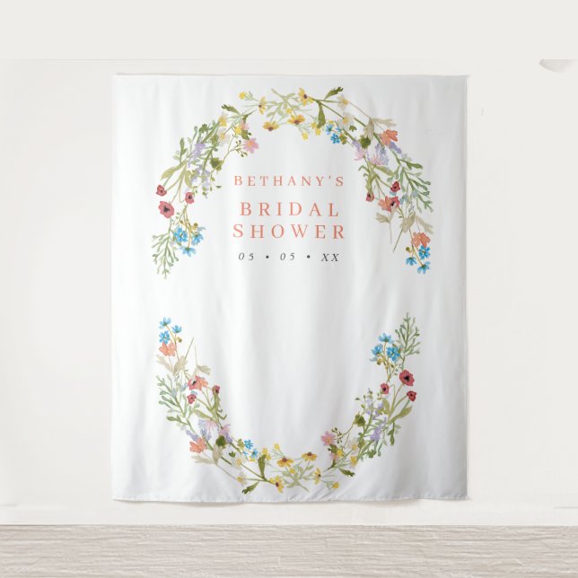 Tapete De Parede Flores Primavera selvagens russas - Plano de Fundo (Frente)