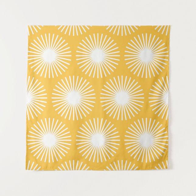 Tapete De Parede Flores simples: design sem costura escandinava. (Frente)