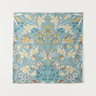 Tapete De Parede Flores venenosas, folhagem azul clara sem costura