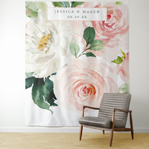 Tapete De Parede Flores Vermelhas Grande Fundo de Cena para Fotogra