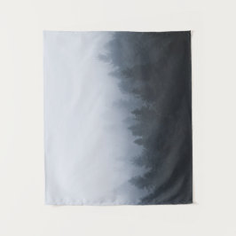 Tapete De Parede Floresta misteriosa no nevoeiro