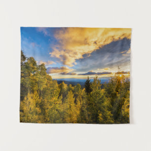 Tapete De Parede Floresta Nacional de Santa Fe ao Pôr do Sol no Out