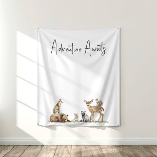 Tapete De Parede Florestas - Animais Florestais Atrevem-se à espera