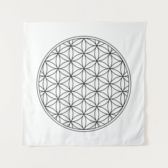 Tapete De Parede flower of life sacred geometry symbol ancient zen  (Frente)