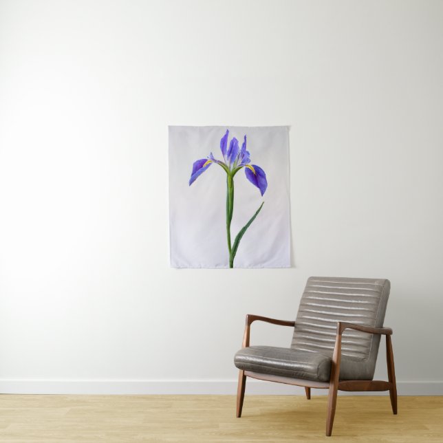 Tapete De Parede Flowers | Purple Iris Flower (In Situ)