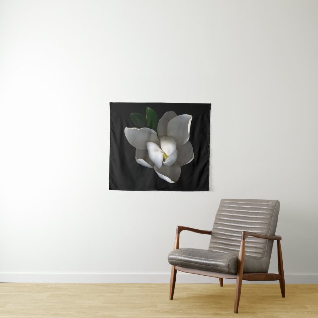 Tapete De Parede Flowers | Single White Magnolia Blossom (In Situ (Horizontal))