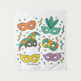 Tapete De Parede Flying Masks