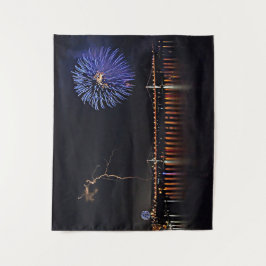 Tapete De Parede Fogos de Artifício Com Relâmpagos