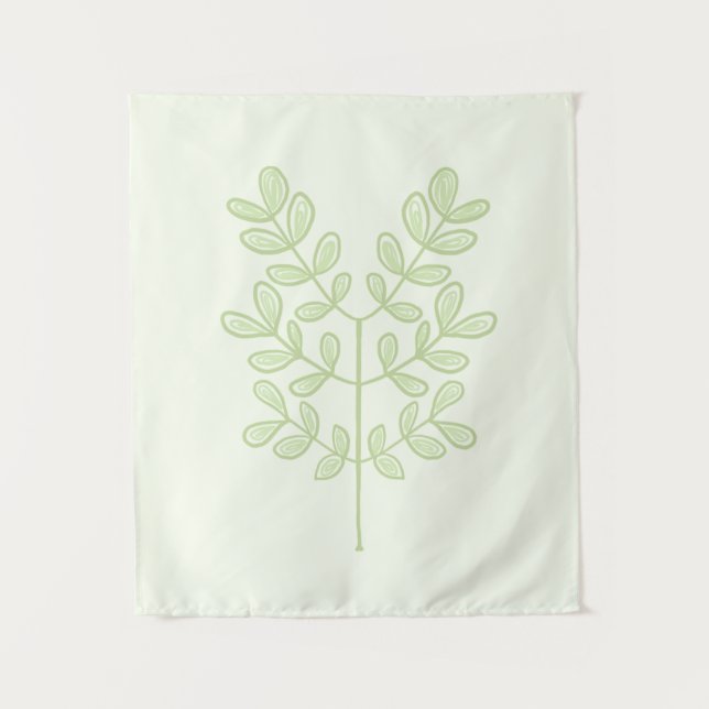 Tapete De Parede Folha Botânica (Frente)