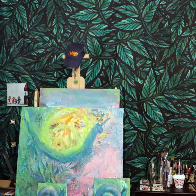 Tapete De Parede Folha Verde (Criador carregado)