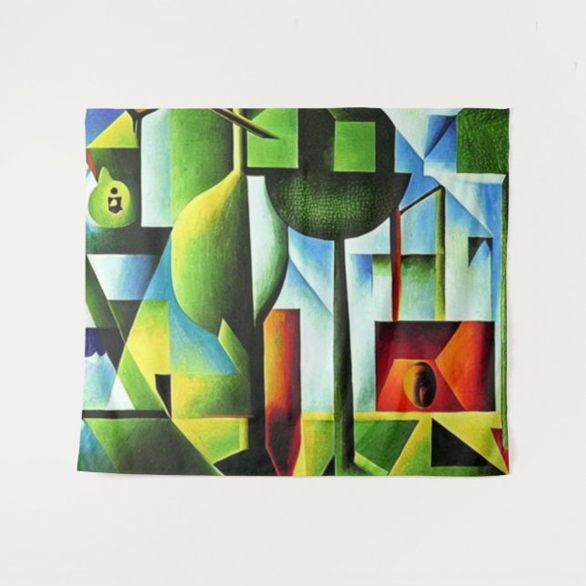 Tapete De Parede Folhas Abstratas (Frente (Horizontal))