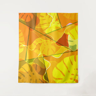 Tapete De Parede FOLHAS abstrato TROPICAIS