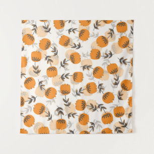 Tapete De Parede Folhas de Arte Folclórica Estilo Escandinavo