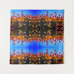 Tapete De Parede Folhas de laranja e céu azul