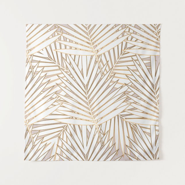Tapete De Parede Folhas de ouro: deco de arte. (Frente)