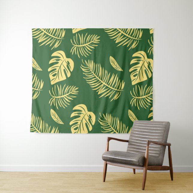 Tapete De Parede Folhas tropicais 19 (In Situ (Horizontal))