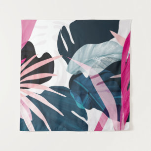 Tapete De Parede Folhas tropicais de abstrato art, fundo. Wallpaper
