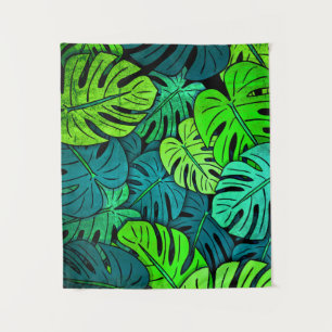 Tapete De Parede Folhas Tropicais Pequenas