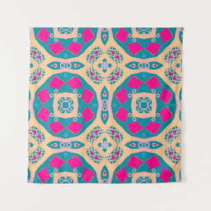 Tapete De Parede Folheto tradicional, peruana, padrão de azulejos