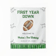 Football Birthday Party Welcome Sign